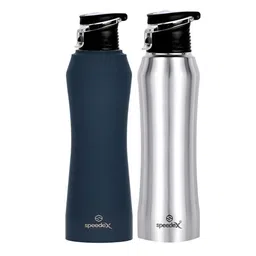 Speedex Navy Blue & Steel Set of 2 Stainless Steel Water Bottles 1000 ml-image-76