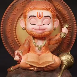 SSS SCULPTURE Multicoloured Hanuman Idol Showpiece-image-22