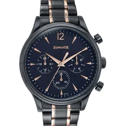Sonata Men Dial & Stainless Steel Straps Analogue Watch 77146KM02-image-55