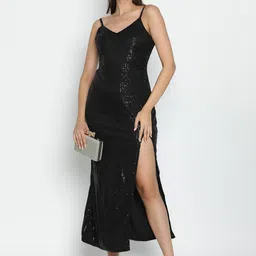 DRAAX Fashions Embellished Maxi Midi Dress-image-32