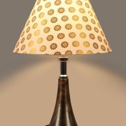 foziq Copper Printed Table Lamp-48