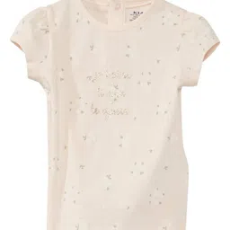KIABI Girls Conversational Printed Pure Cotton T-shirt-image-51
