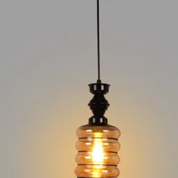 foziq Black Transparent Solid Ceiling Lamp-15