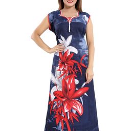Inner Beats Women Cotton Blend Nightdress-picture-17