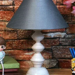 foziq Grey Solid Metal Table Lamp-26