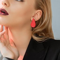 FIMBUL Teardrop Shaped Drop Earrings image 2