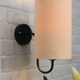 Homesake Beige Solid Gooseneck Stands With Cylinder Shade Wall Lamps-23