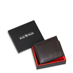BAGMAN Men Leather Two Fold Wallet-image-47