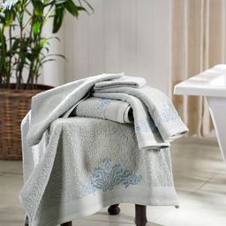 MASPAR Blue Cotton 550 GSM Towel Set-19