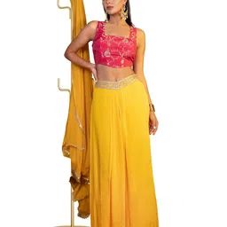 THE BEHRUZ THEORY Embroidered Ready to Wear Lehenga & Blouse With Dupatta-image-20