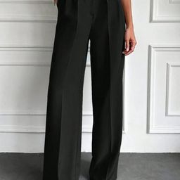 Next One Women Smart Baggy Fit High-Rise Easy Wash Pleated Trousers-picture-28