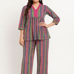 GAB Printed Pure Cotton Tunic With Trousers Co-Ords-picture-10