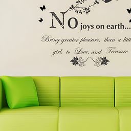 LANSTICK Black Printed Beautiful Quotes Wall Sticker-image-91