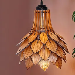 Homesake Brown & Black Ceiling Lamp-56