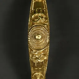 Exotic India Textured Brass  Door Handles-14
