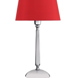 Homesake Silver-Toned Solid Handcrafted Bedside Standard Table Lamp with Shade image 4