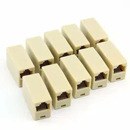RAREGEAR rj45 Connector Cover Female to Female ethernet Coupler LAN Adapter (12 pcs Set) Lan Adapter-5