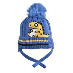 SHOP FRENZY Unisex Kids Printed Woollen Beanie-image-49