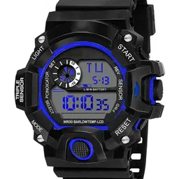 SWADESI STUFF Unisex Kids Dial & Straps Digital Automatic Watch 730 BLUE 99-24