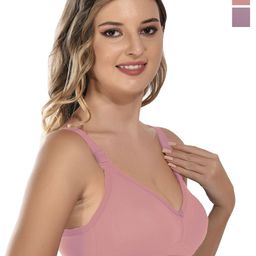 elina Women Pack of 2 Full Coverage Non Padded Minimizer Bra-image-52