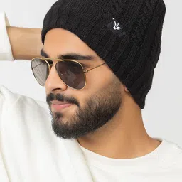 Amoldo Unisex Woollen Self Design Beanie-17