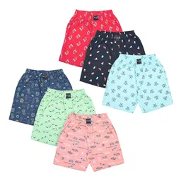 Revvo Junior Pack Of 6 Printed Pure Cotton Basic Briefs + RTS-701-image-57