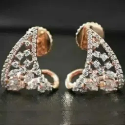 Manuvi Jewels Gold-Plated Cubic Zirconia Alloy Earrings-picture-48