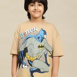 Kids Ville Batman Printed Oversized Tshirt-image-47