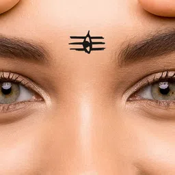 Comet Busters 7-Pcs Traditional Designer Bindi - Black image 3