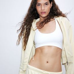 H&M Cropped Zip-Through Hoodie-image-21