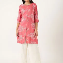 RANGMANCH BY PANTALOONS Floral Printed Regular Straight Kurta-picture-43
