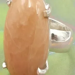 Shrim jewels German Silver Moonstone Studded Adjustable Oxidised Finger Ring-picture-34