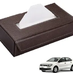 Car Tissue Box Paper Tissue Holder Brown with 200 Sheets(100 Pulls) For Volkswagen Polo Vehicle Tissue Dispenser-image-53