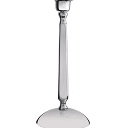 Homesake Silver-Toned Solid Handcrafted Bedside Standard Table Lamp with Shade image 5