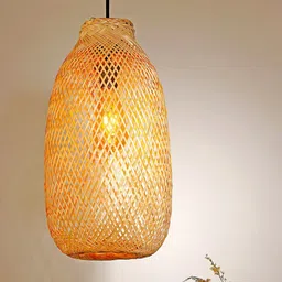 HABERE INDIA Unisex Beige Ceiling Lamps-image-84