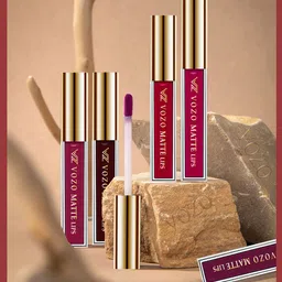 VOZO Set Of 6 Stay-All-Day Matte Liquid Lipstick - 4 ml Each - 101-102-104-106-201-204-image-75