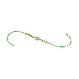 Sangria Artificial Beaded Round Shape Thread Rakhi image 3