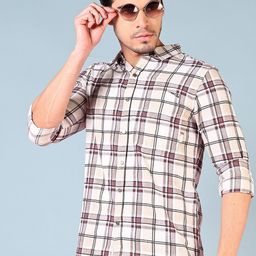 V-Mart Men Tartan Checks Opaque Checked Casual Shirt-picture-30
