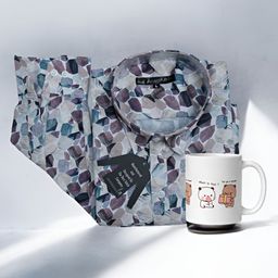Anikmart 2-Pcs White & Pink Printed Home Gift Sets-20