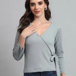 OWO THE LABEL V Neck Regular Top-image-10