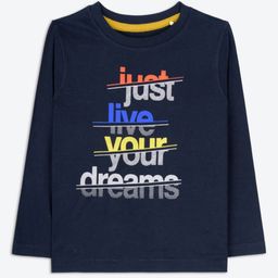 ariel Boys Pack Of 3 Typography Printed Round Neck Pure Cotton T-shirts-image-17