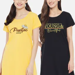 FFLIRTYGO Printed Nightdress-image-51