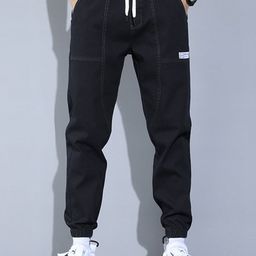 HERE&NOW Men Slash Knee Jeans-image-116