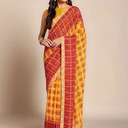 Moda Rapido Bandhani Poly Georgette Saree-picture-18