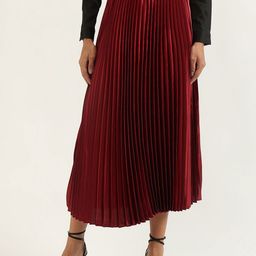 United Colors of Benetton Pleated Midi Skirt-image-42