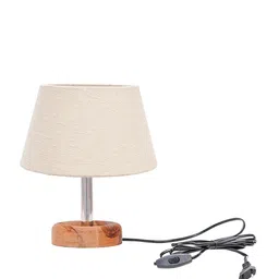 Pinecraft INTERNATIONAL White Table Lamp with Shade image 2