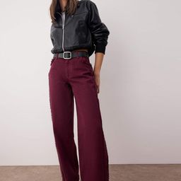 Trendyol Women Wide Leg Mid-Rise Low Distress Cotton Jeans-picture-48