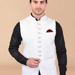 PRINTINDIA Men Embellished Mandarin Collar Nehru Jackets-picture-50