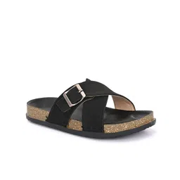 Layasa Women Striped Open Toe Flats with Buckles-picture-35