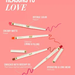 MyGlamm Define It Creamy Matte Lip Liner - Berry image 3